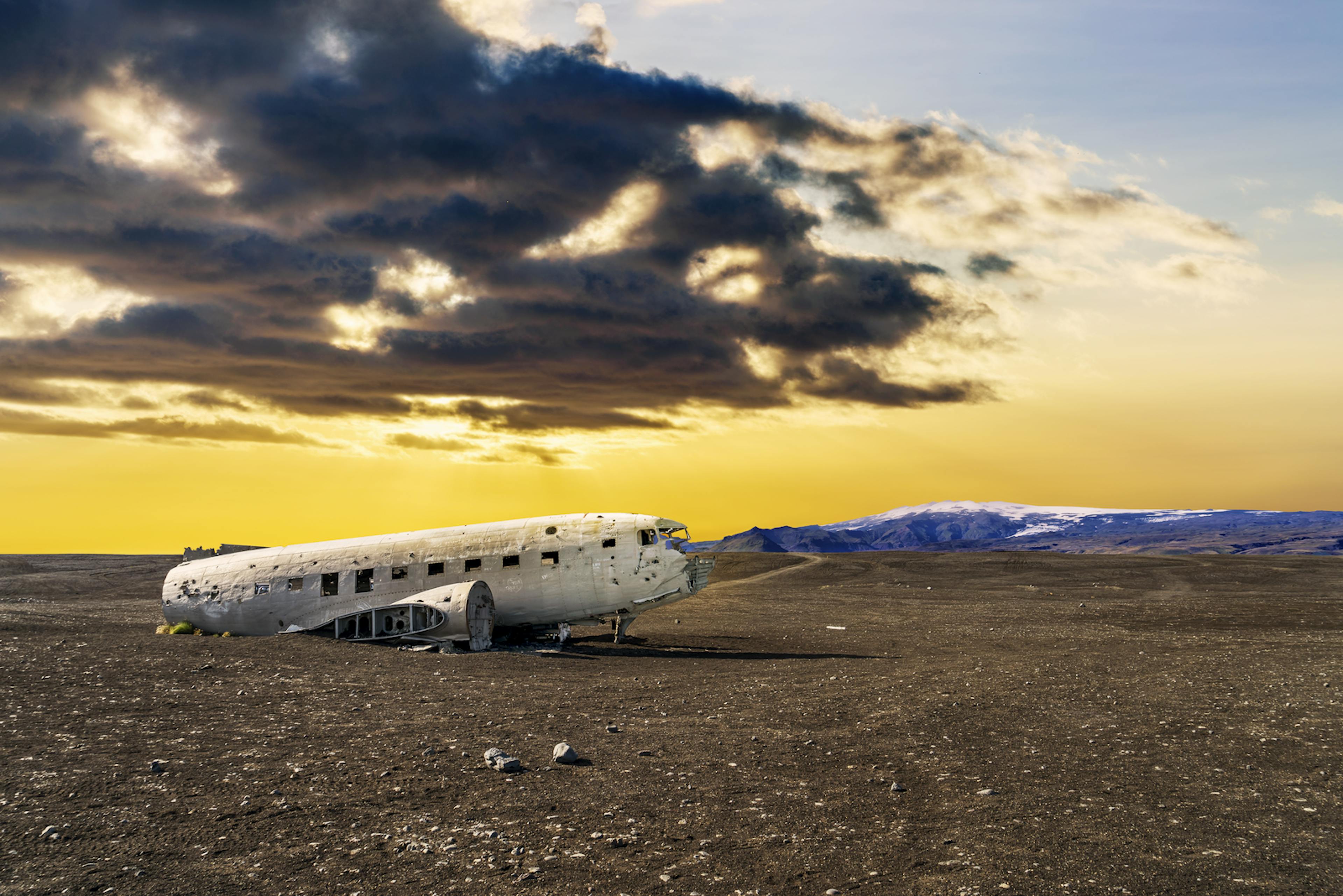 solheimasandur beach in Iceland