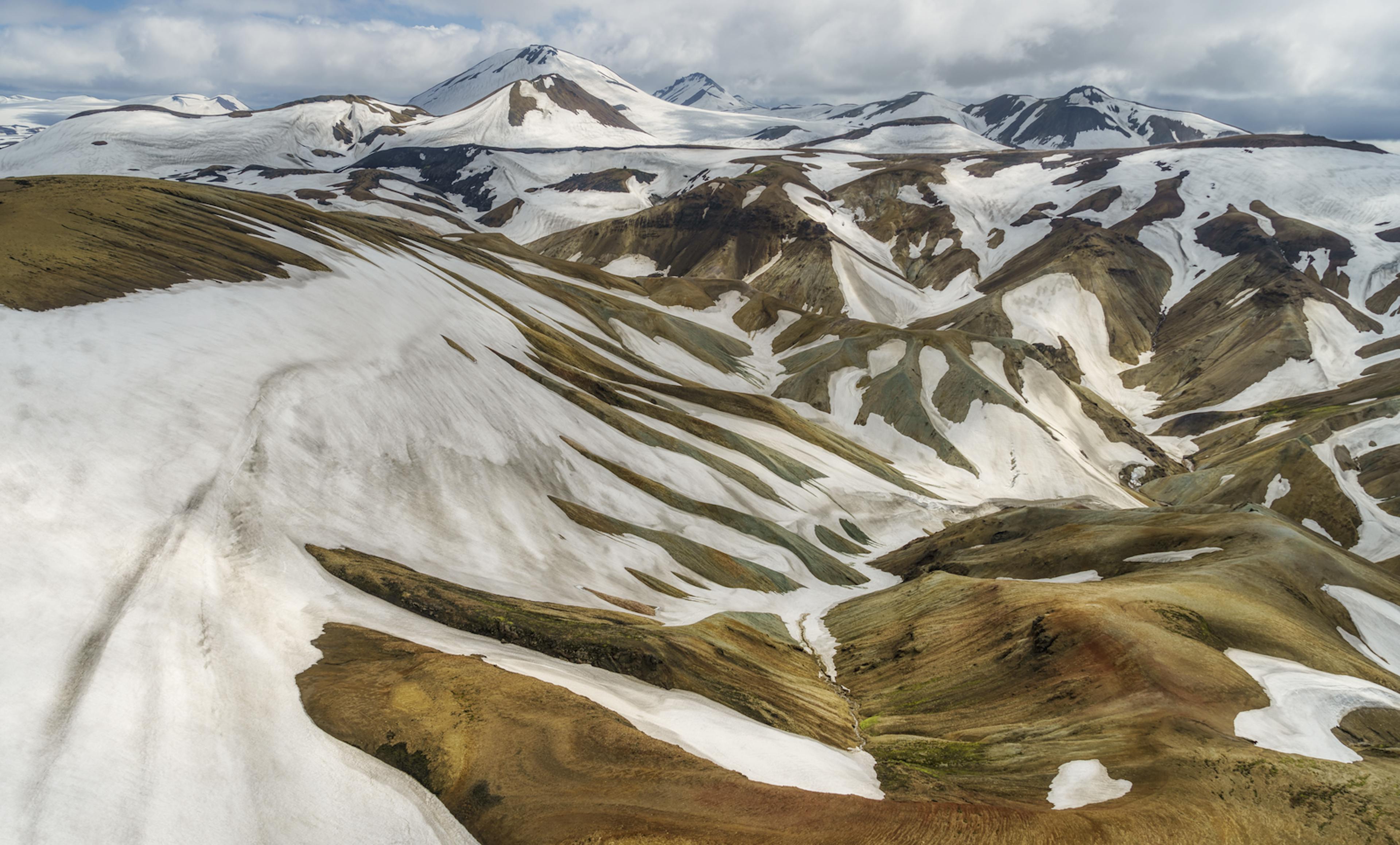 Torfajökull with snow