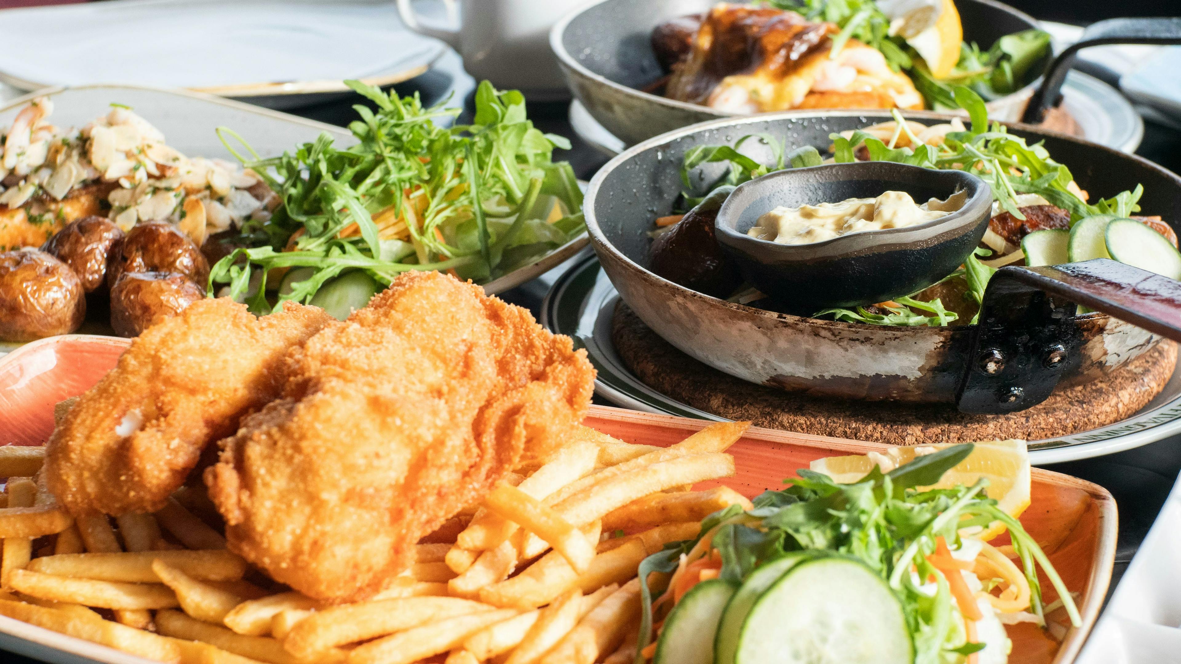 Traditional Icelandic food in a restaurant in Reykjavik in October