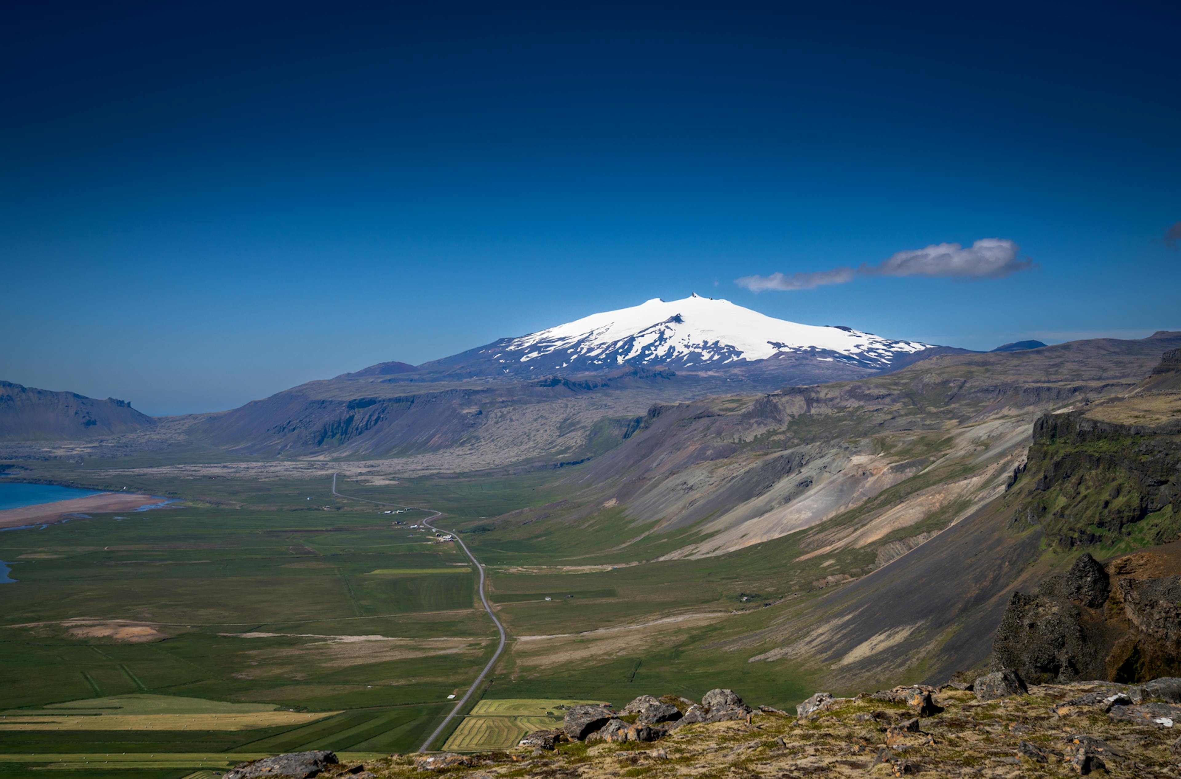 Snæfellsnes Peninsula with Snæfellsjökull in the backgroun