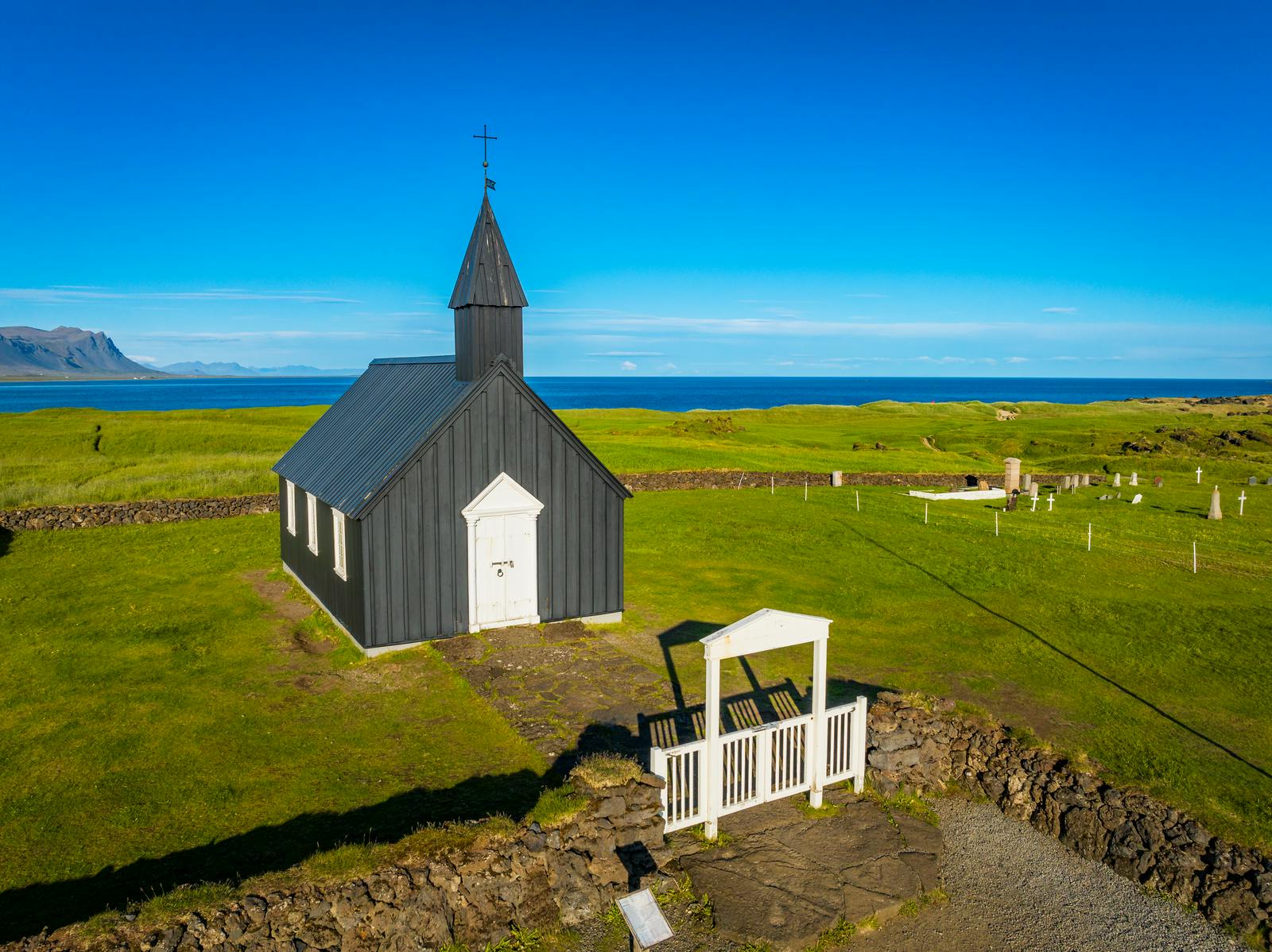 Búðir Black Church on a sunny day
