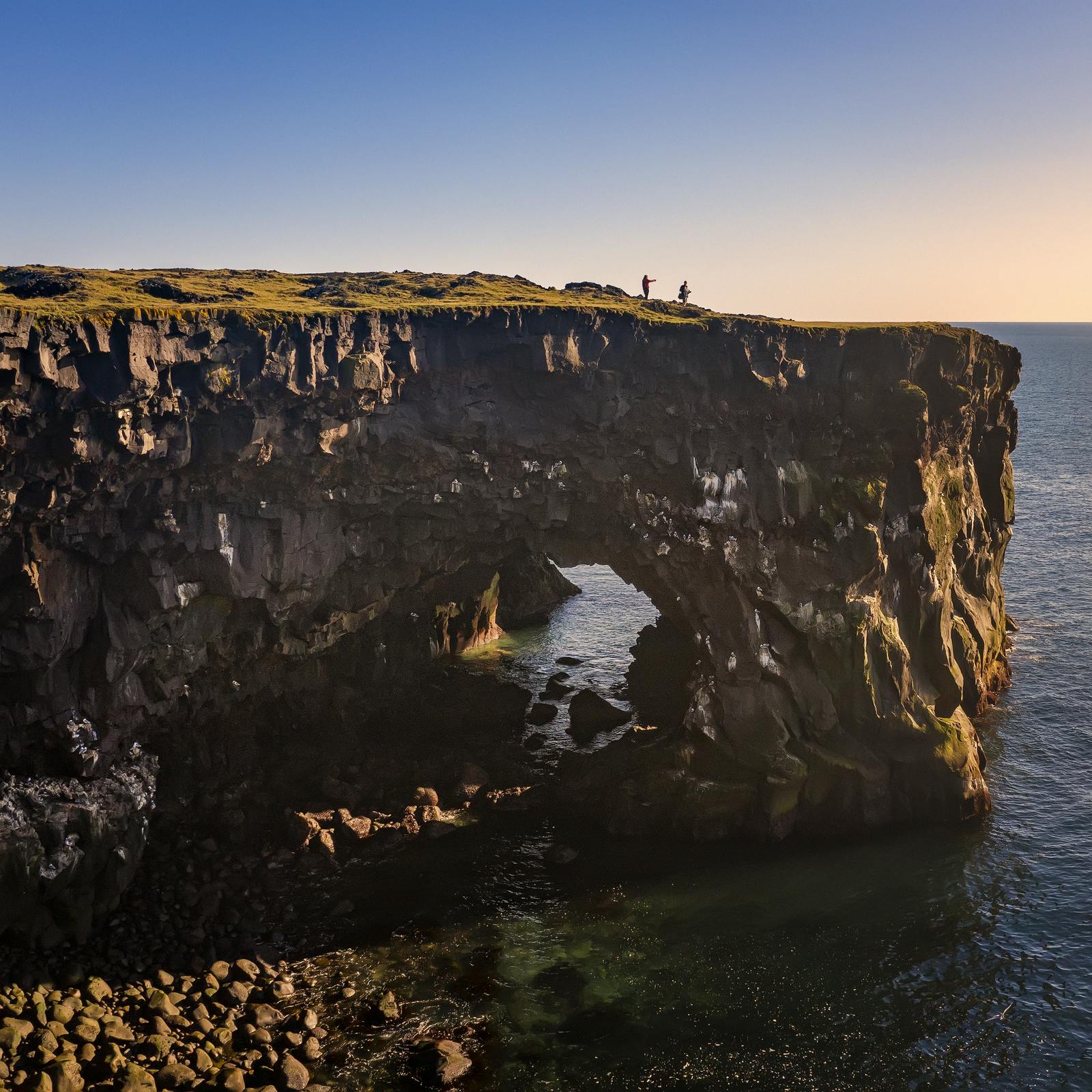 Gerðuberg cliffs on snæfellsnes peninsula