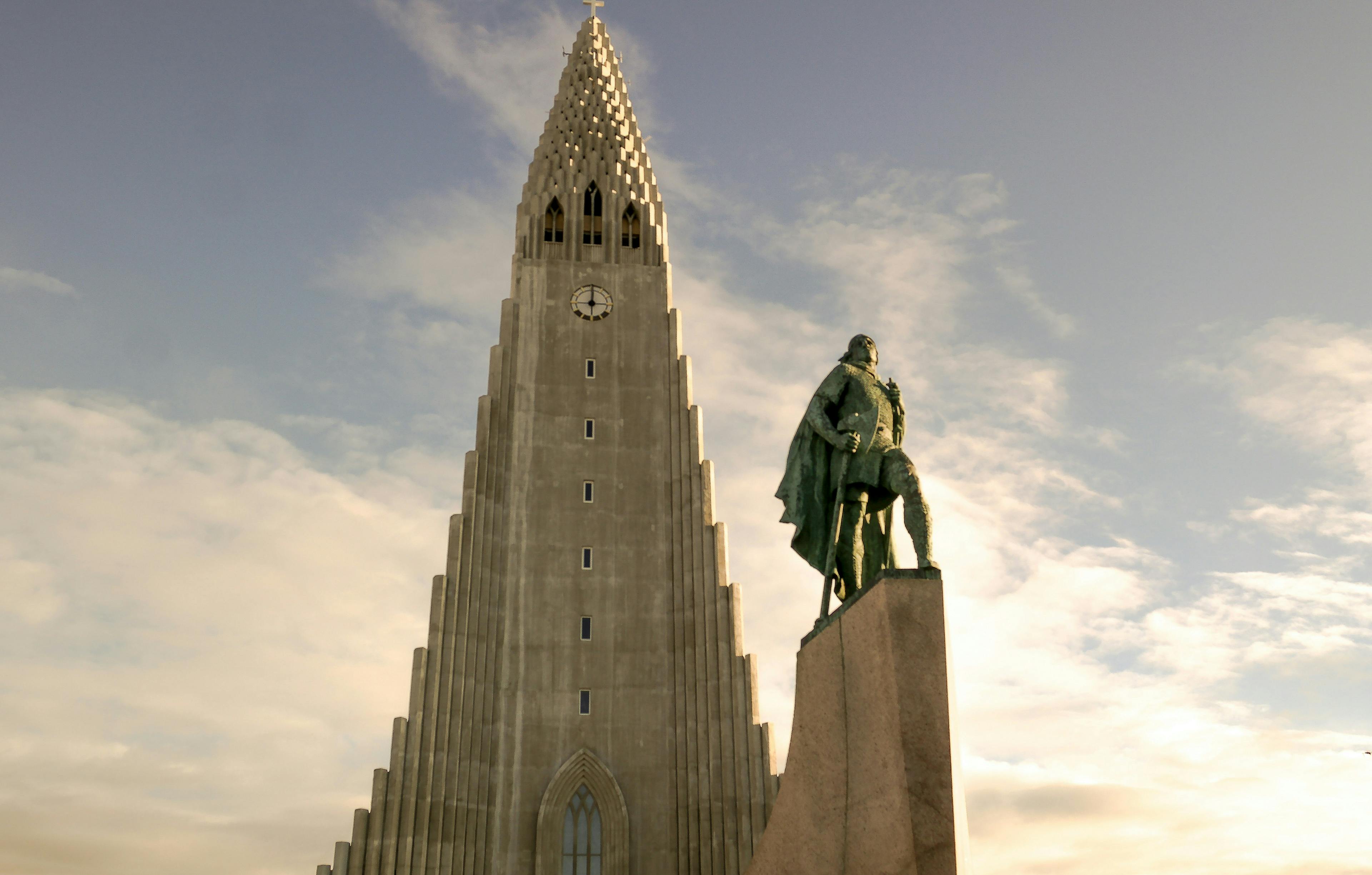 Hallgrímskirkja in Reykjavik, Iceland.