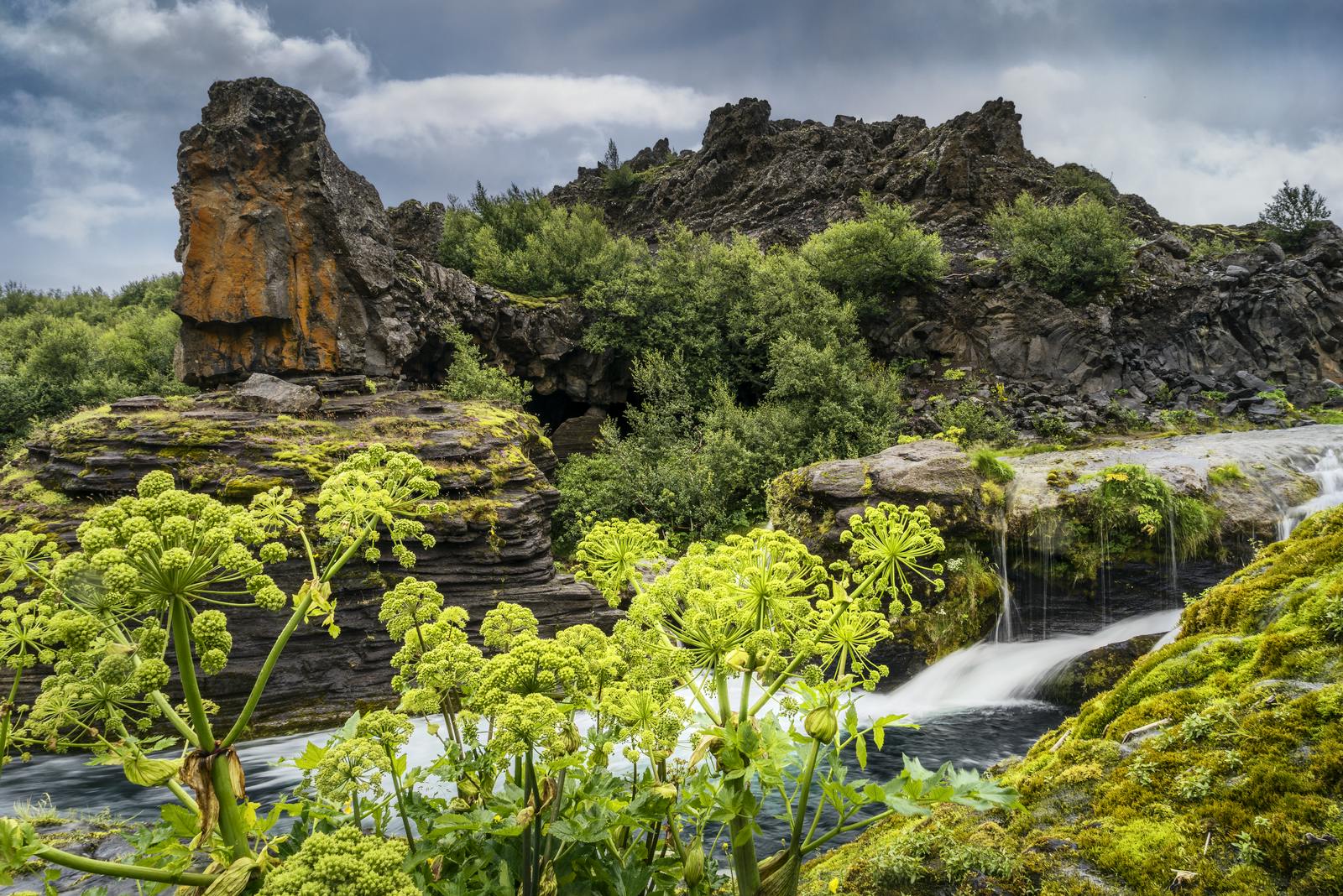 thjorsardalur valley in summer