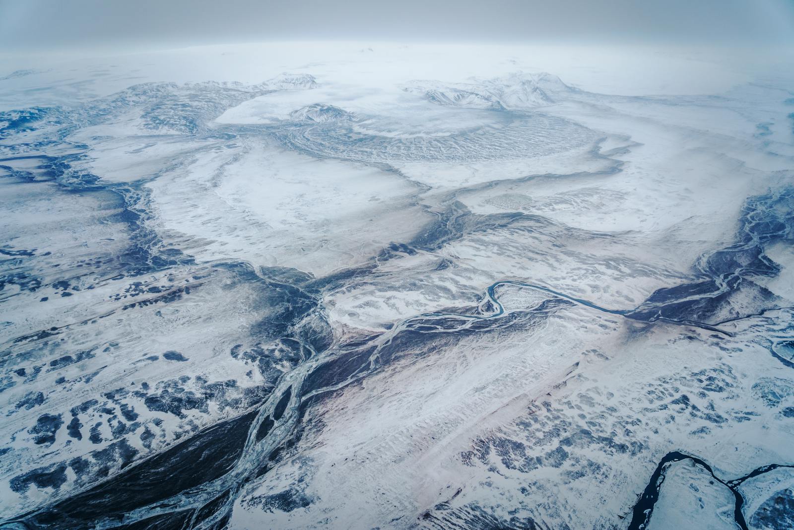 thjorsarhraun in winter time