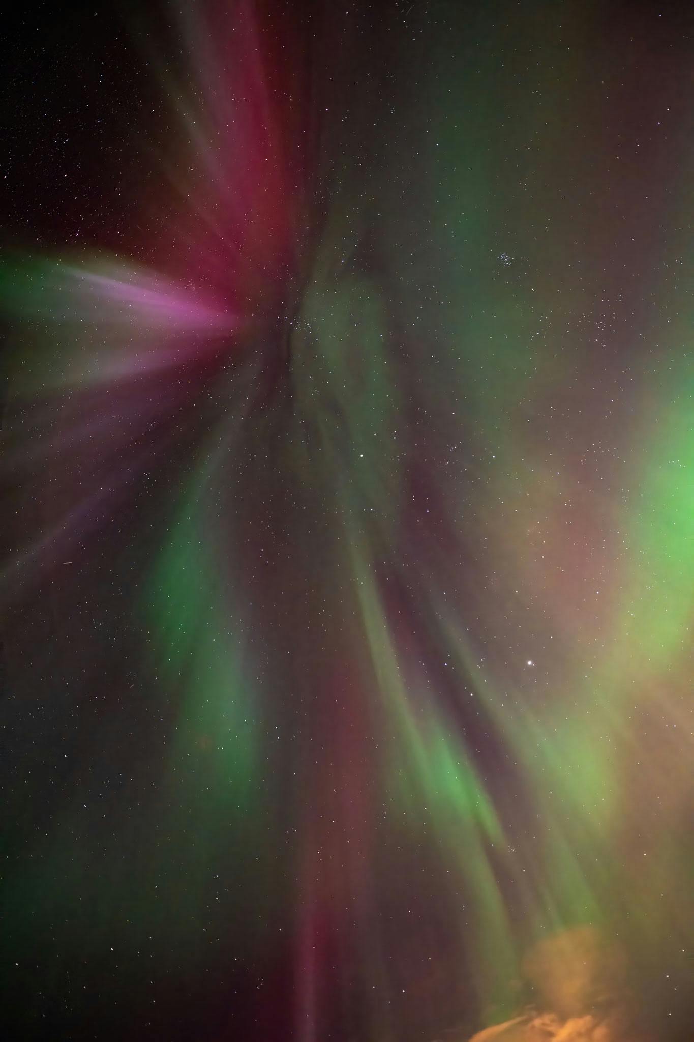 red norther lights caught in january 2026