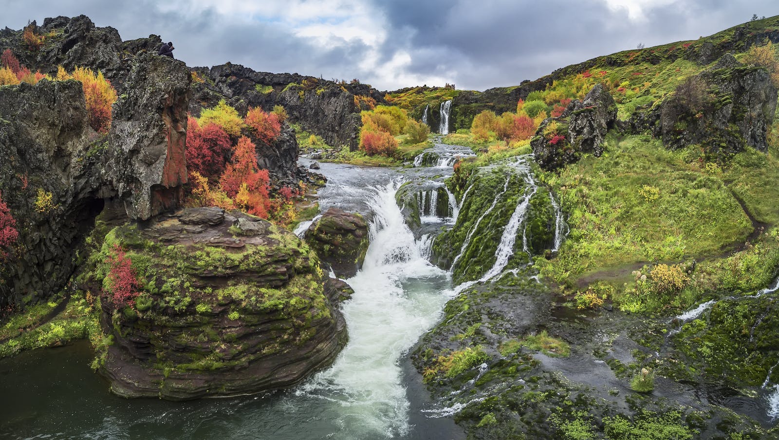Gjáin in þjórsárdalur iceland
