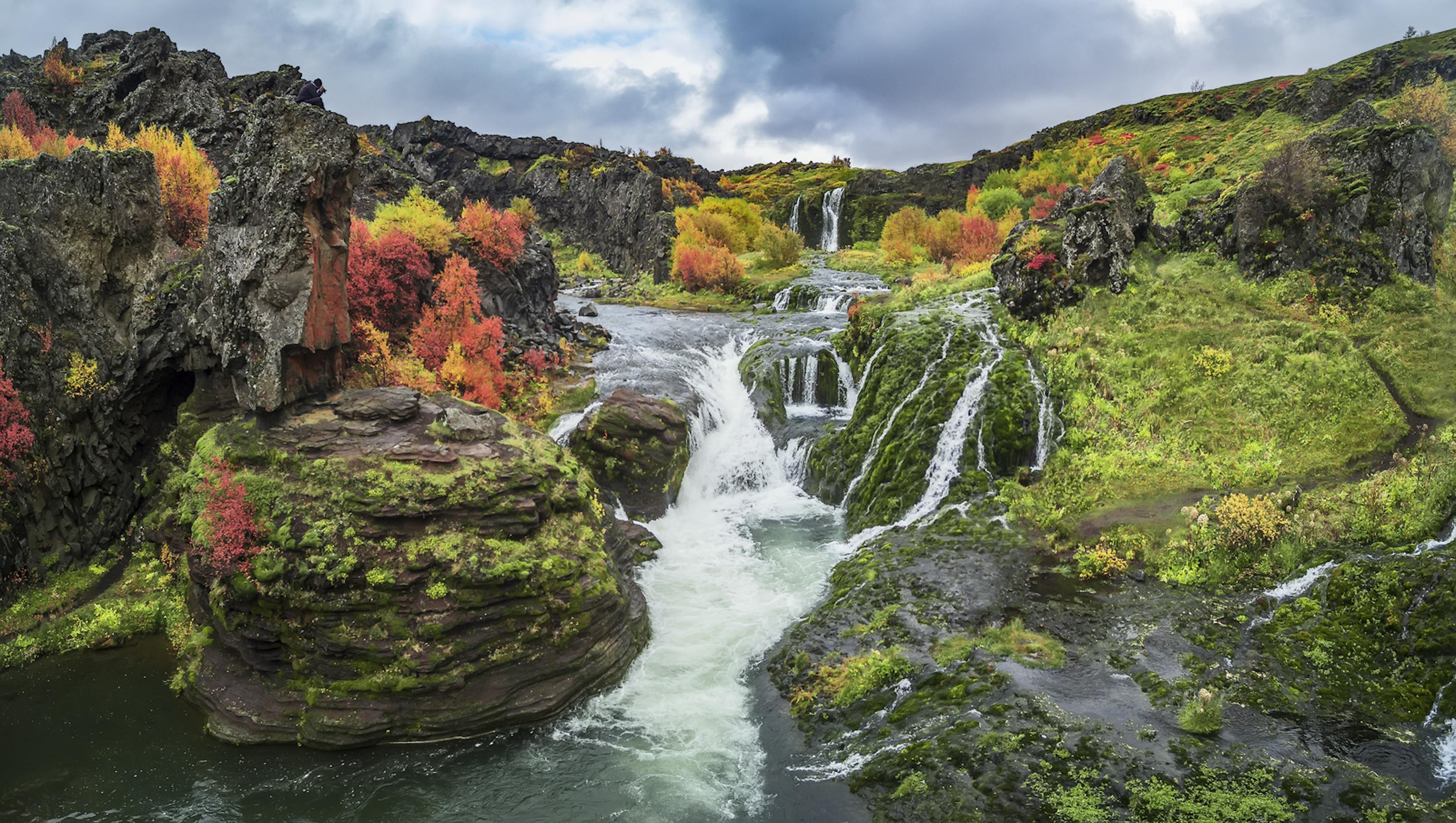 Gjáin in þjórsárdalur iceland