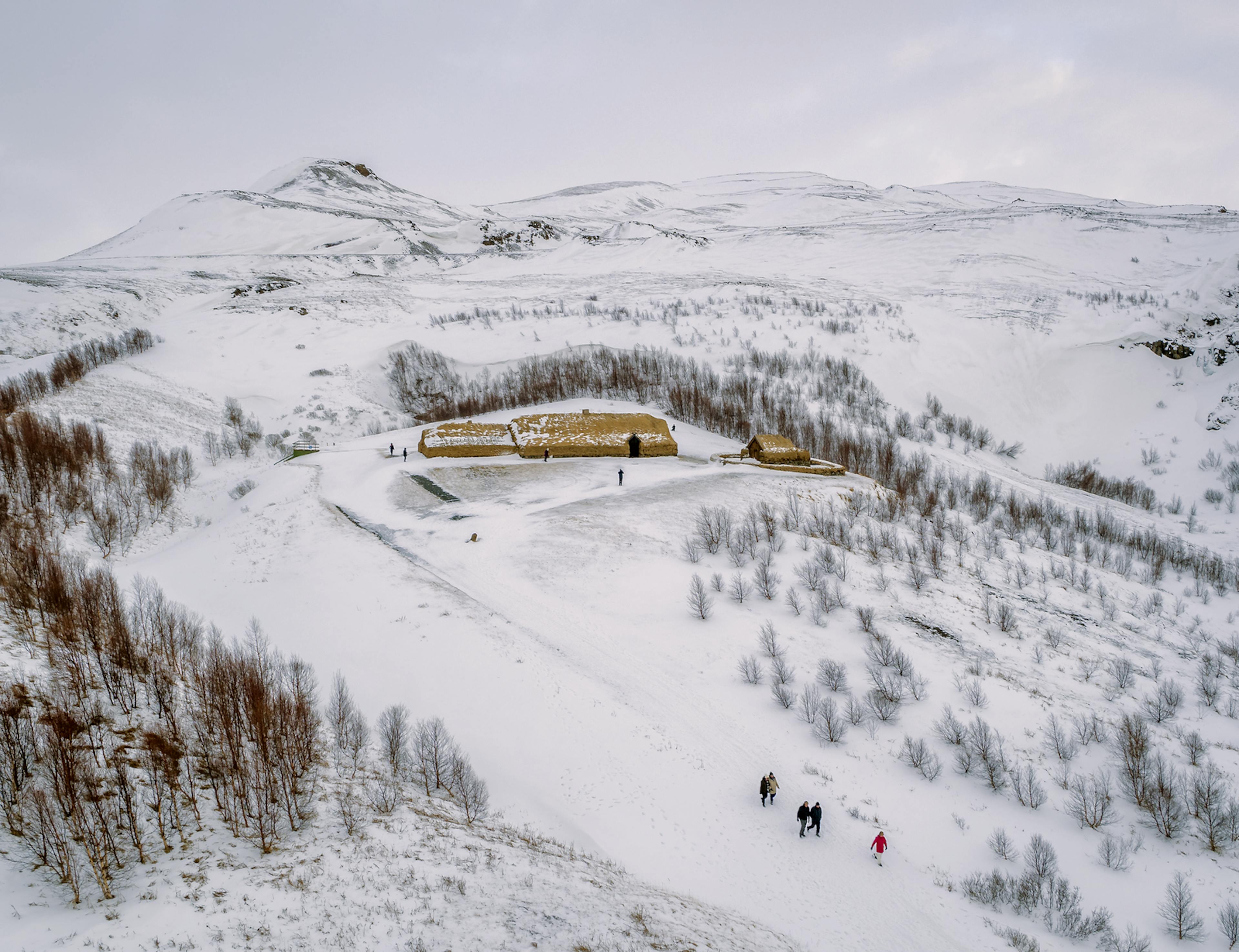 stong- thjorsardalur winter from afar