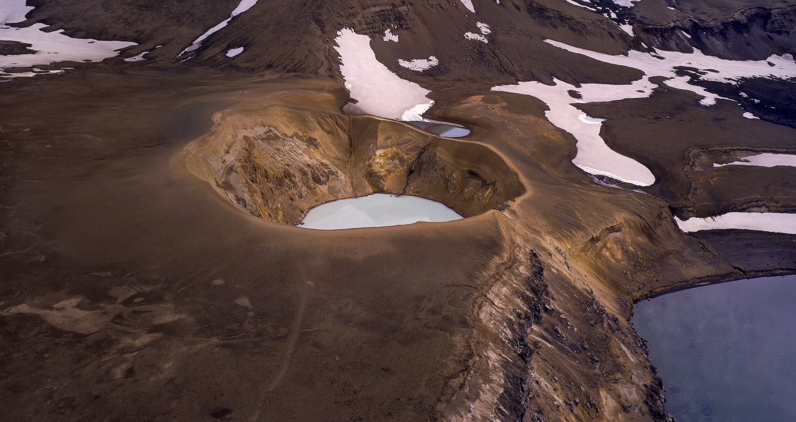 Viti is a blue lake-filled crater in Askja