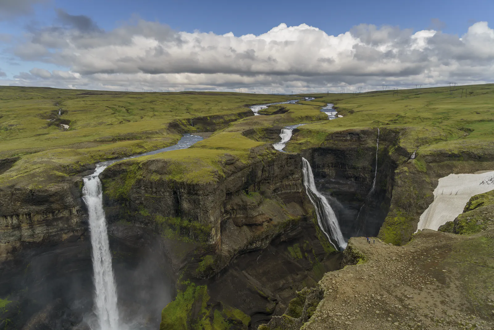 3 waterfalls in iceland háifoss