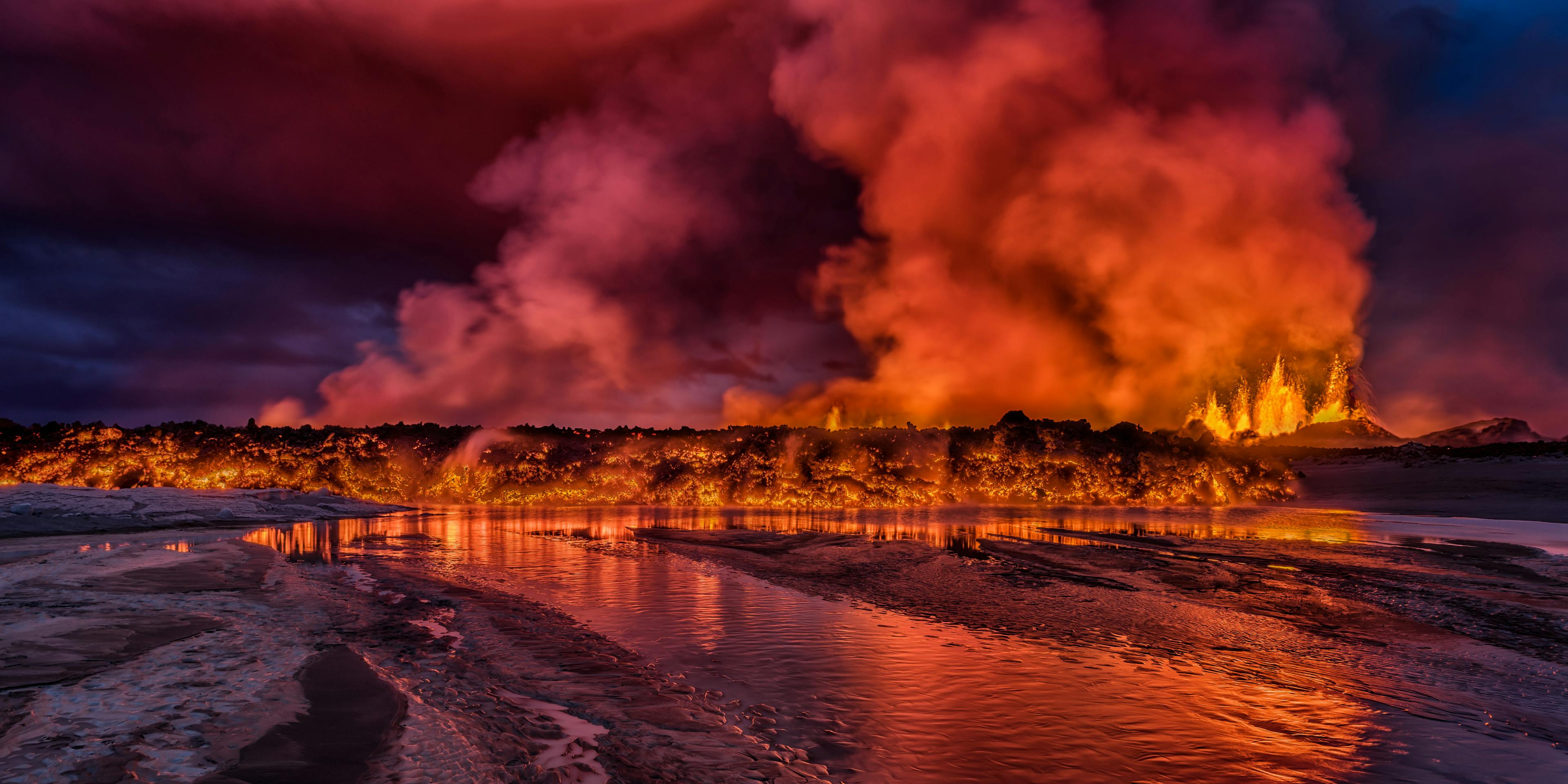 Volcanic eruption in Holuhraun