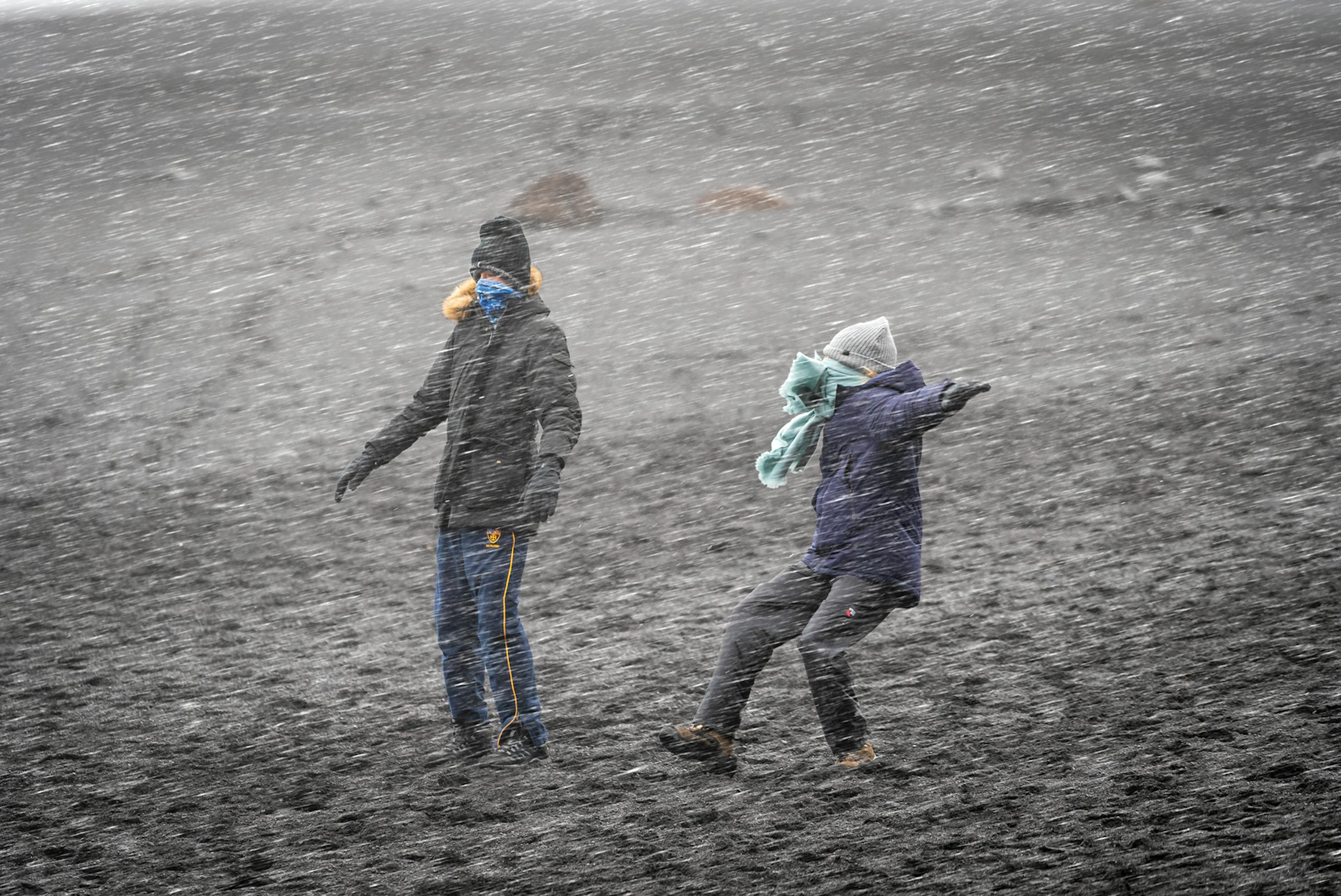 Reynisfjara strong winds
