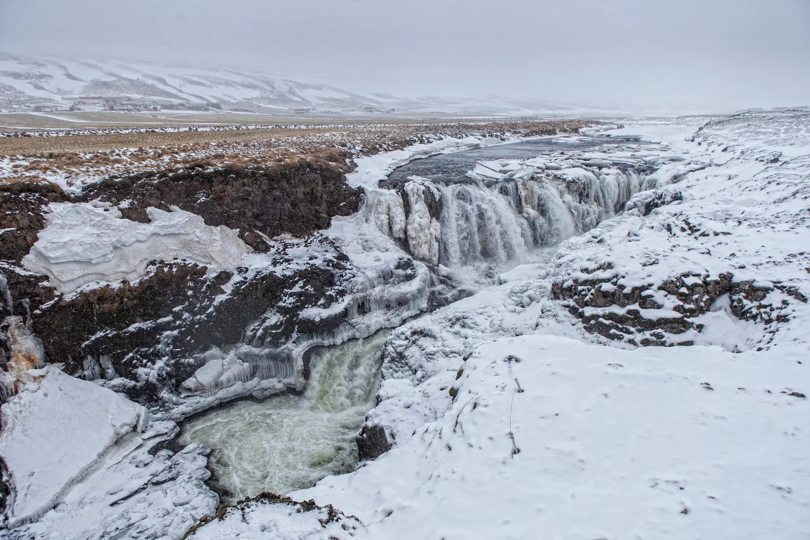 Kolugljúfur Canyon winter