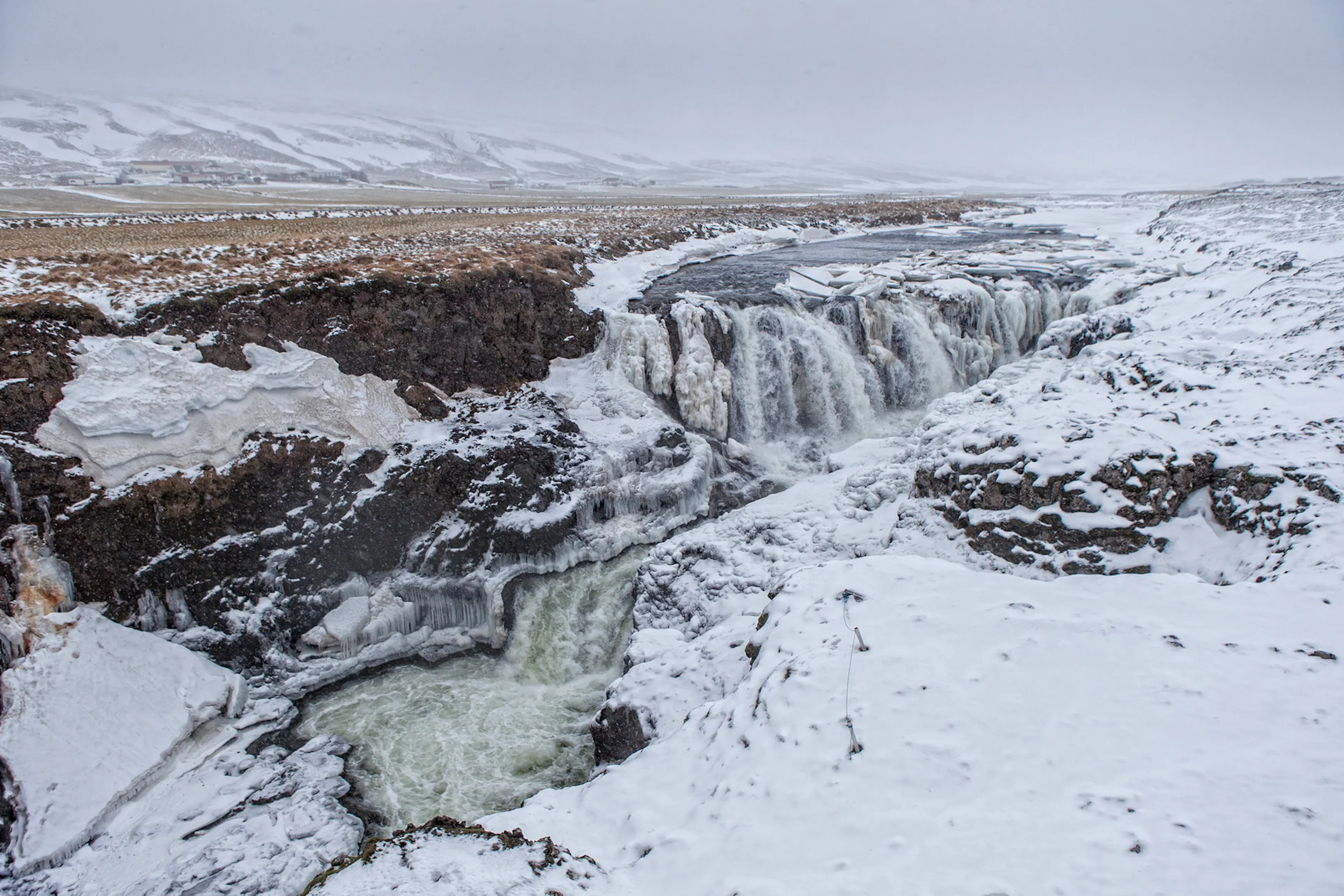 Kolugljúfur Canyon winter