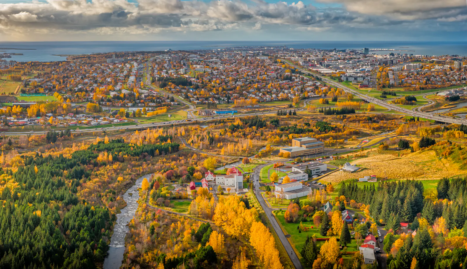 Elliðaárdalur in autumn