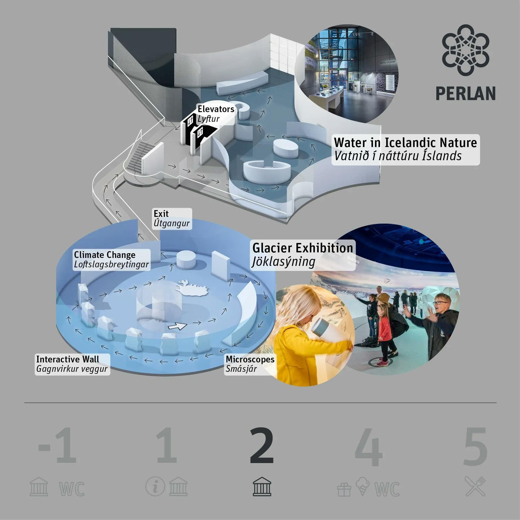 Map of Perlan 2nd floor