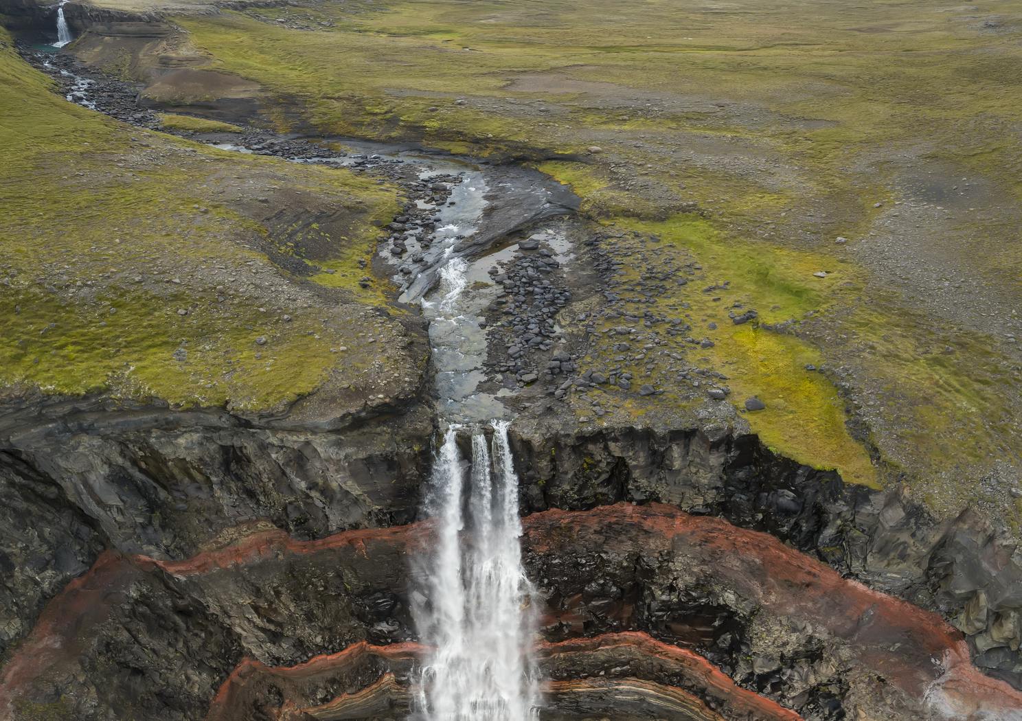 Hengifoss Waterfall