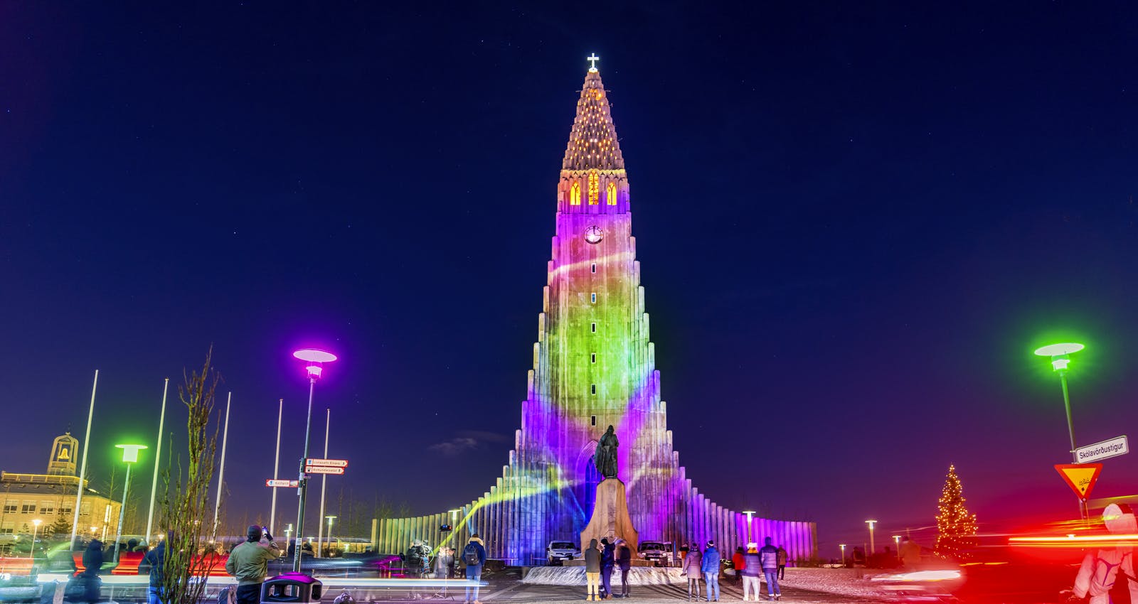 Hallgrimskirkja durin Winter Festival