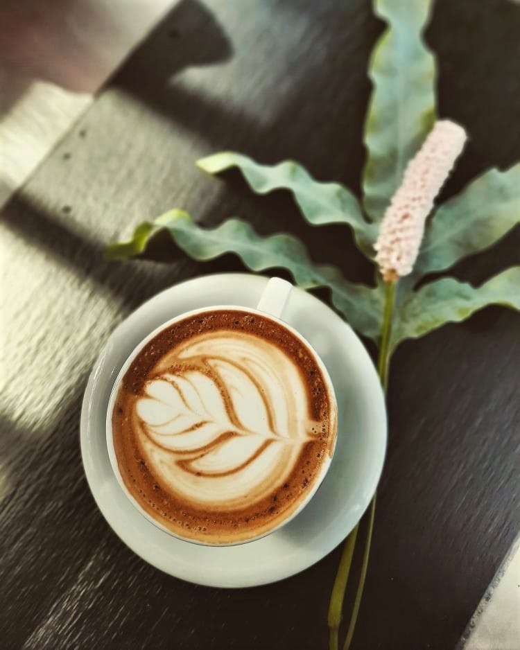 A latte in Reykjavík in February