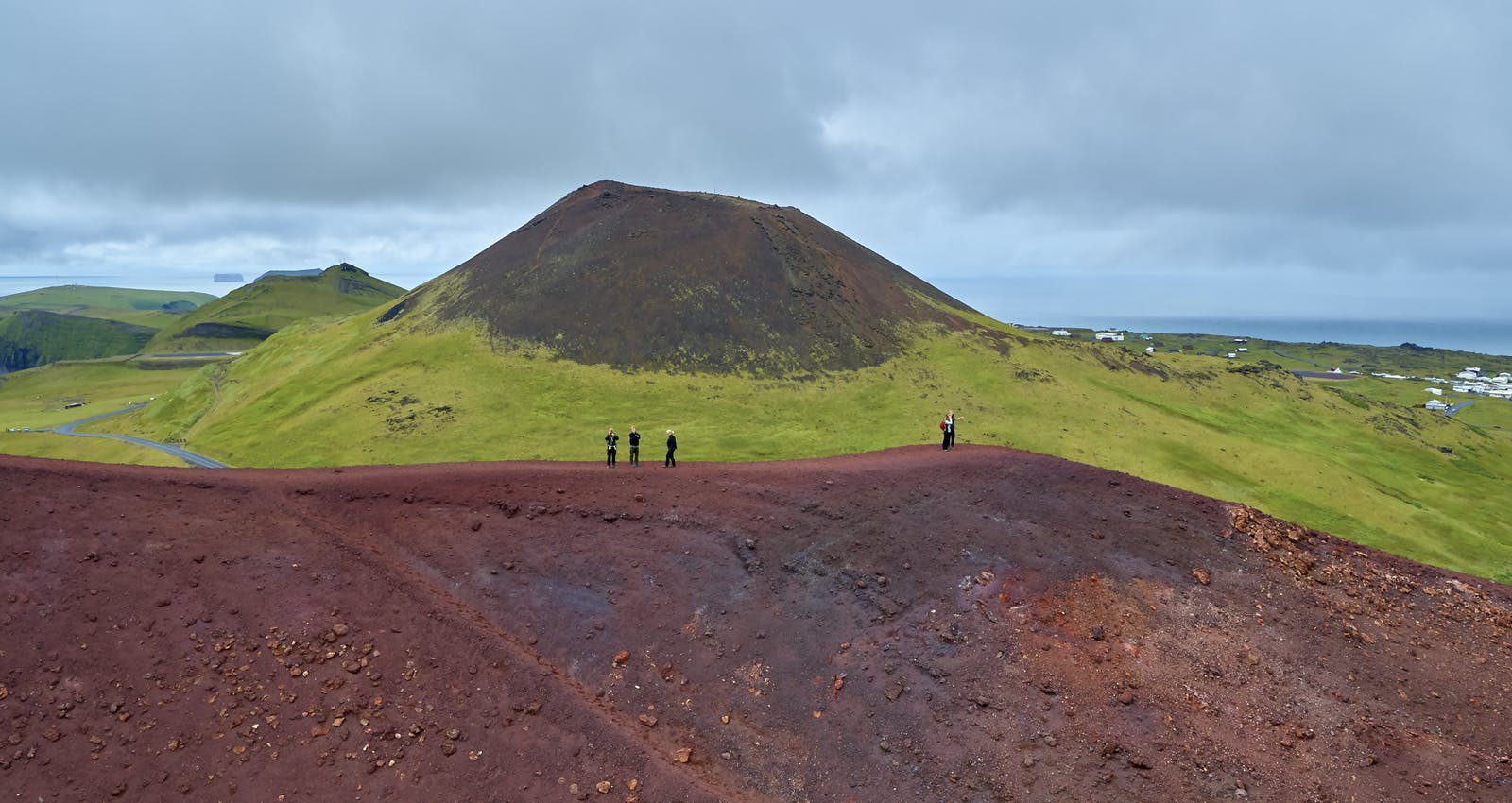 Hiking Eldfell Volcano