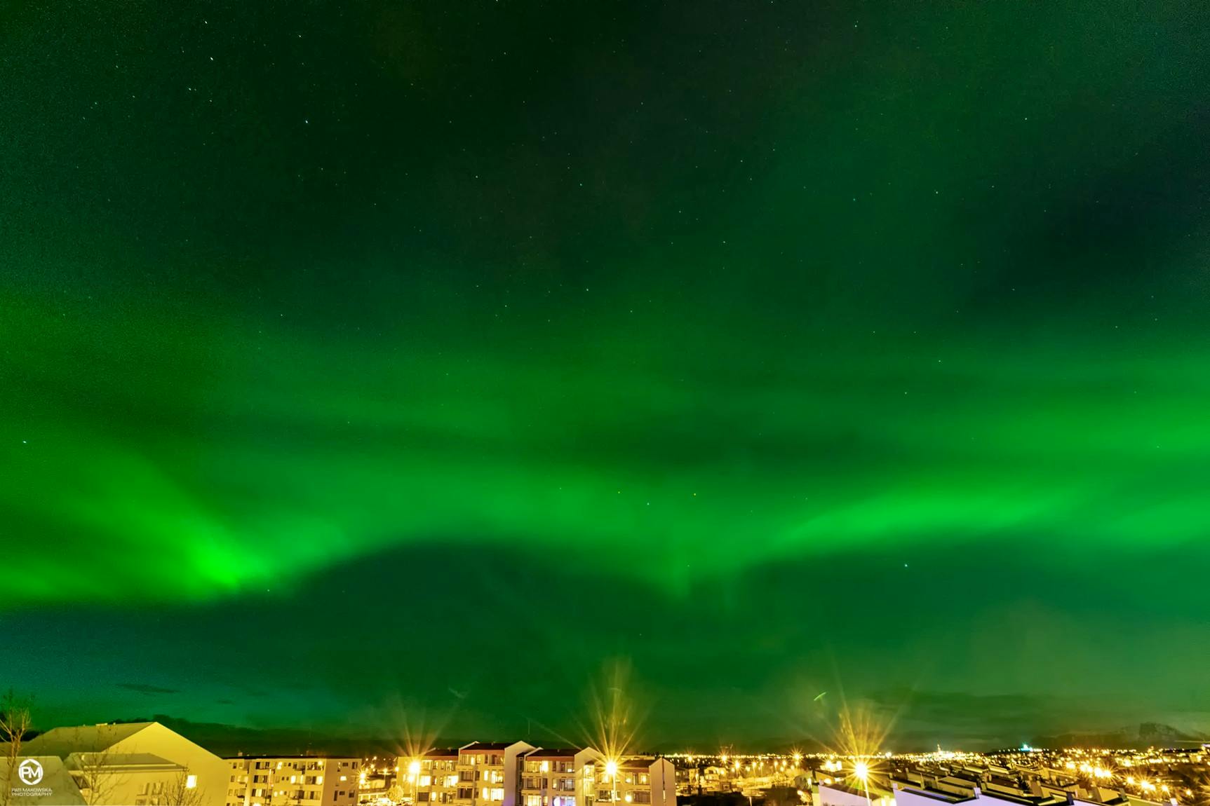 Photo of Northern lights in Reykjavik