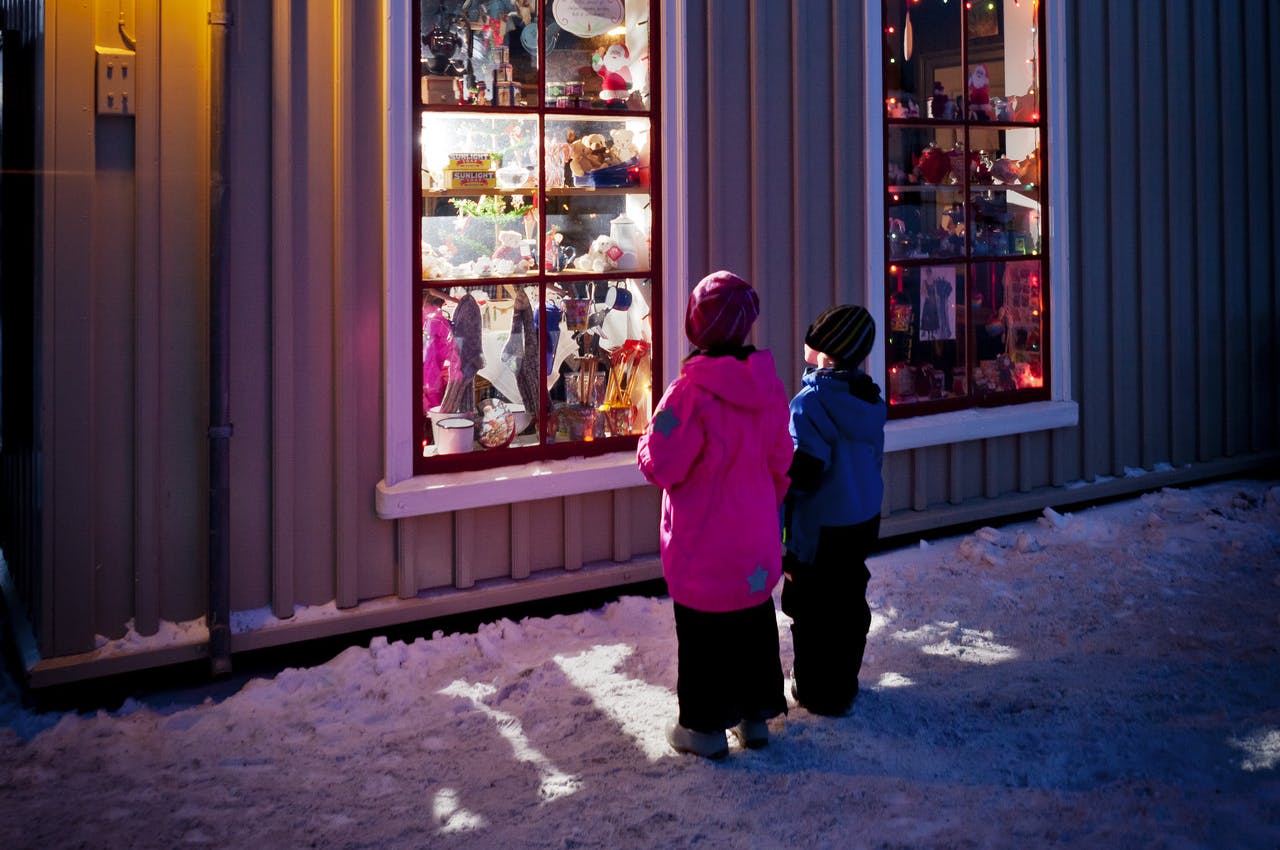 The Arbaer Open Museum in Reykjavik in December