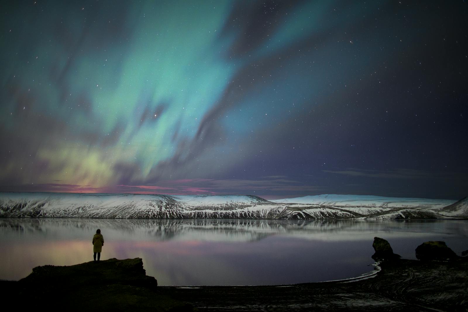 Kleifarvatn northern lights