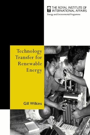 Technology Transfer for Renewable Energy book cover