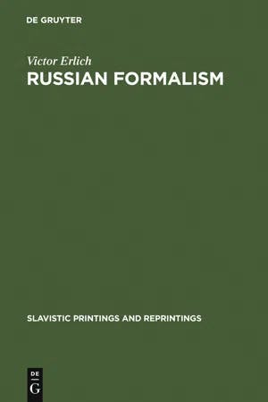 Russian Formalism book cover