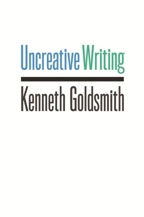Uncreative Writing book cover