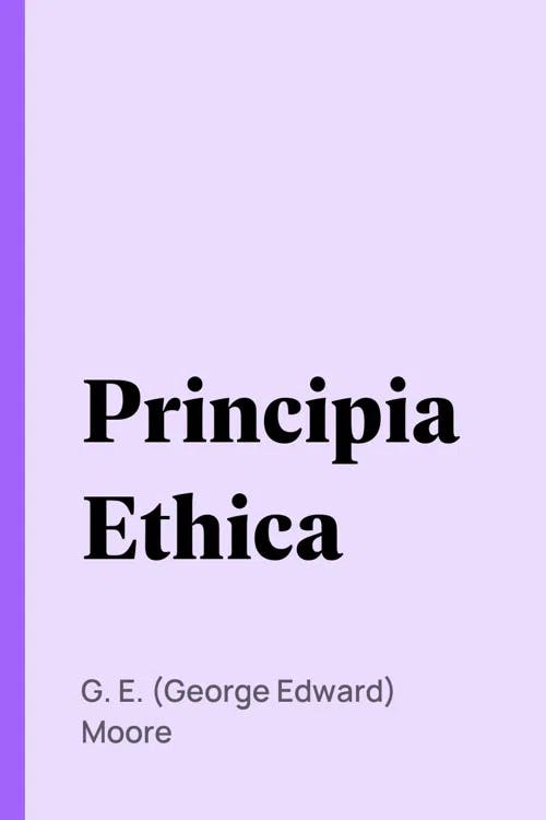 Principia Ethica book cover