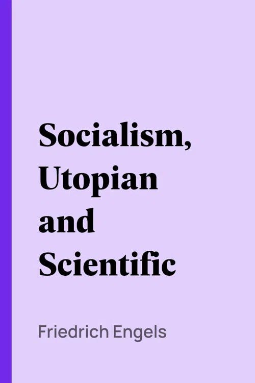 Socialism, Utopian and Scientific book cover