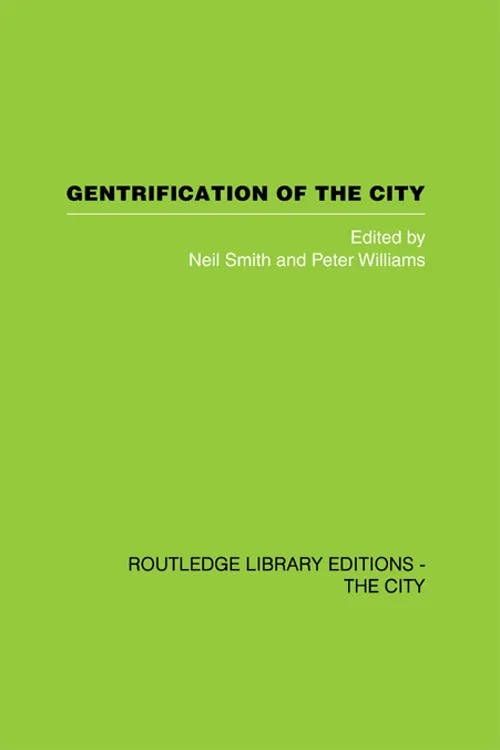 Gentrification of the City Book cover