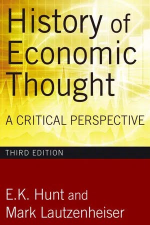 History of Economic Thought A Critical Perspective book cover