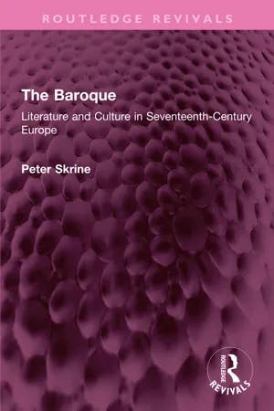 The Baroque Literature and Culture in Seventeenth-Century Europe book cover