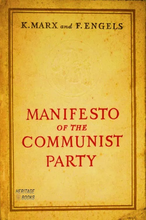 The Manifesto of the Communist Party book cover