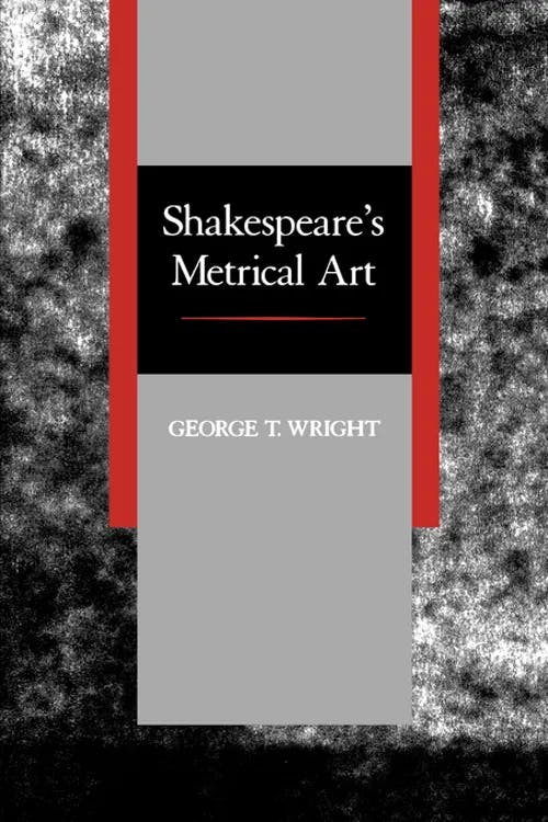 Shakespeare’s Metrical Art book cover