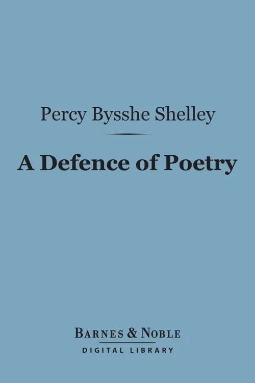 A Defence of Poetry book cover