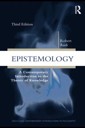 Epistemology A Contemporary Introduction to the Theory of Knowledge book cover