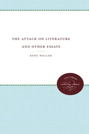 The Attack on Literature and Other Essays book cover