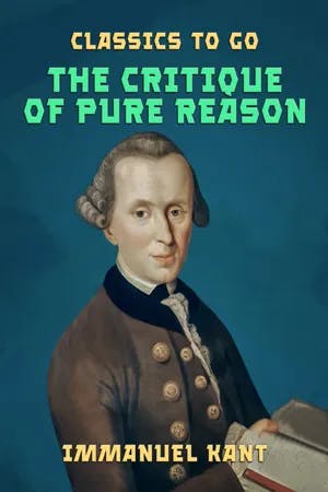The Critique of Pure Reason book cover