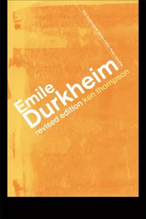 Emile Durkheim book cover