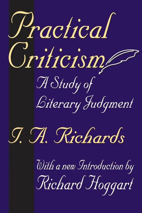 Practical Criticism book cover