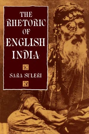 The Rhetoric of English India book cover