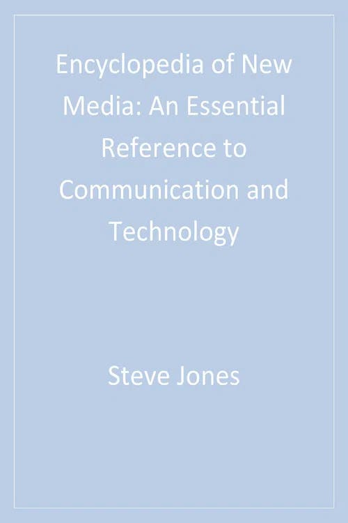 Encyclopedia of New Media book cover