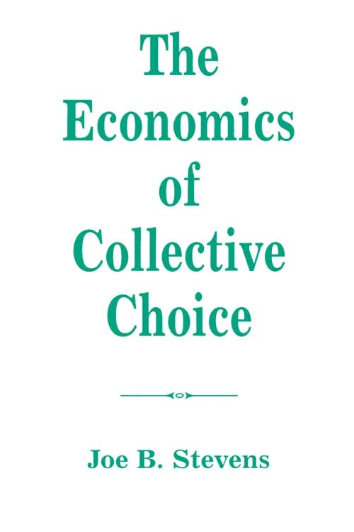 The Economics of Collective Choice book cover
