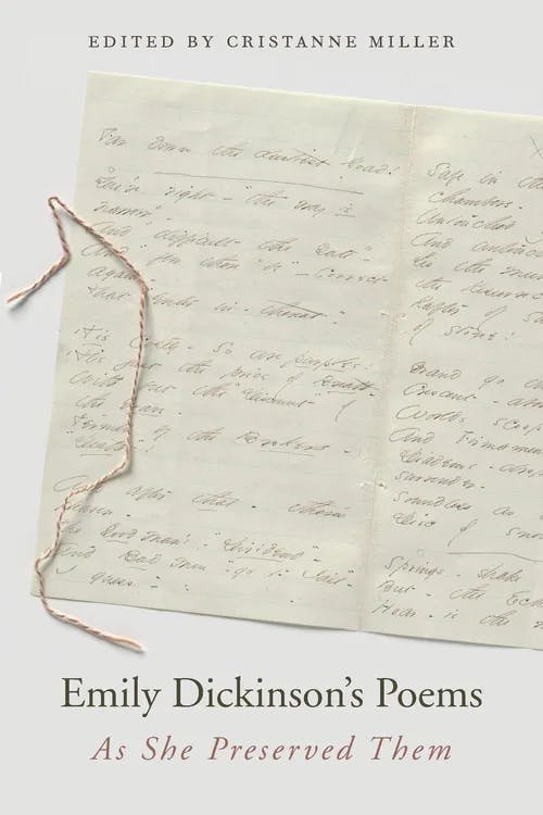 Emily Dickinson's Poems As She Preserved Them book cover