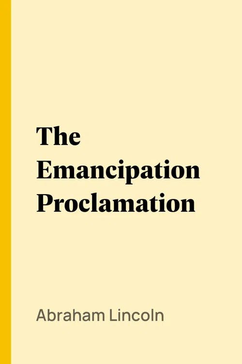 The Emancipation Proclamation book cover