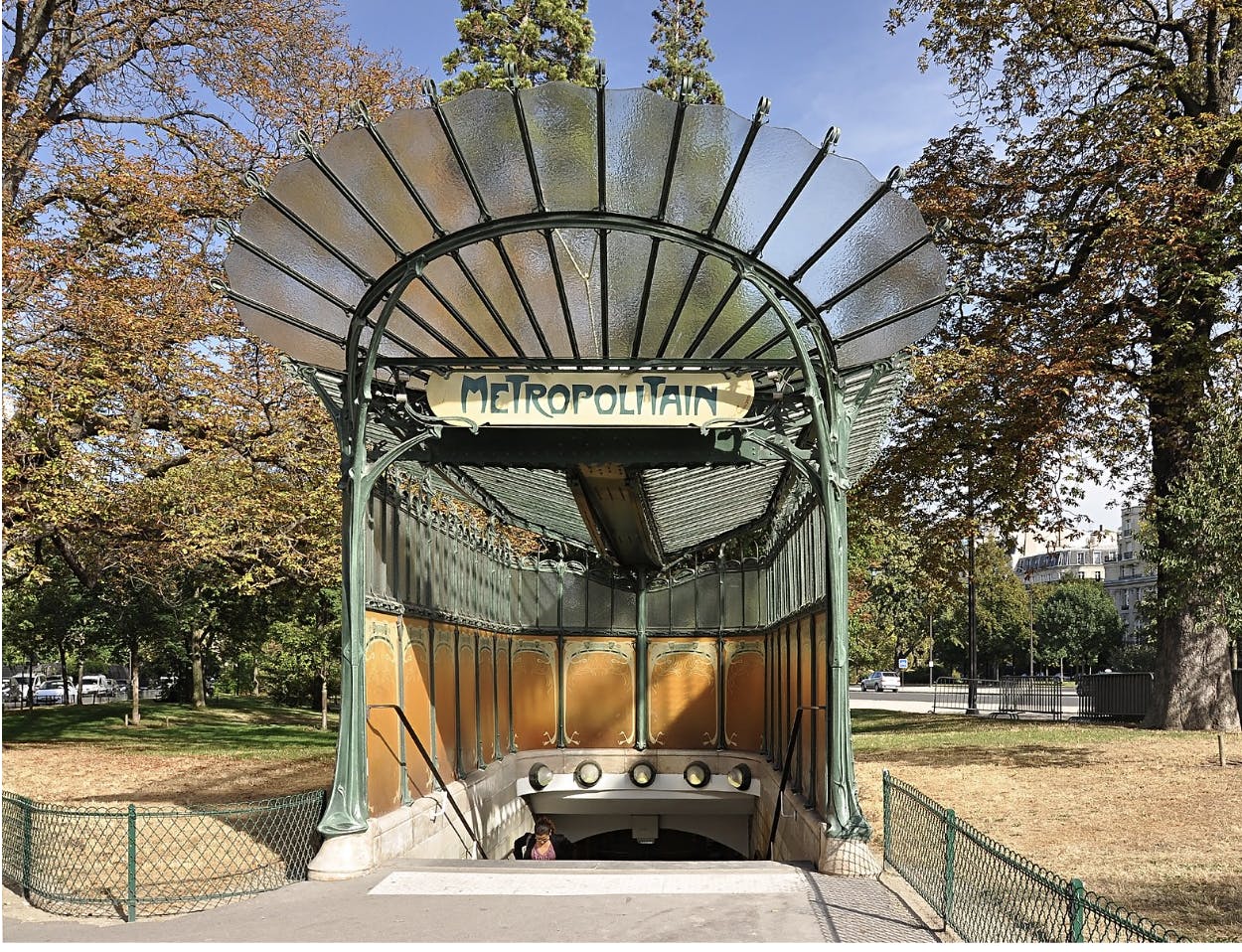 The Paris metro entrance